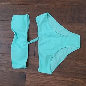 NWOT Aqua Strapless Bikini Set size XL